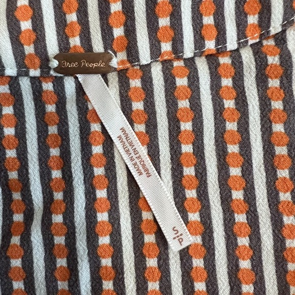 Free People Top Womens Small Floral Crop Boho Cottage Festival Relaxed Artsy - Picture 9 of 11